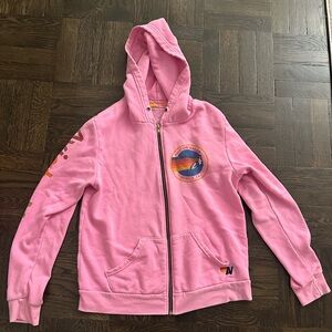 AVIATOR NATION ZIP UP HOODED SWEATSHIRT